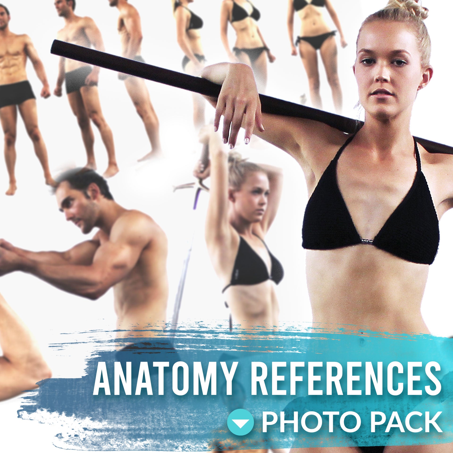 Female 02 Anatomy Reference Pose Pack