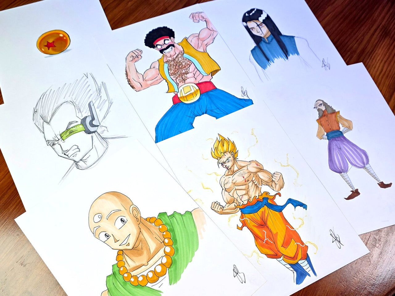 "DBZ From Memory" — Original 2D Artwork by Jazza