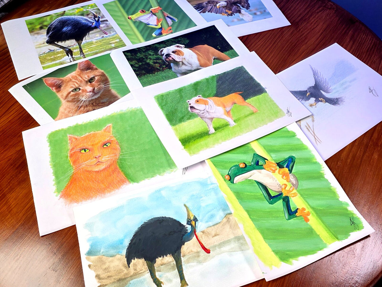 "Animals from Memory" — Original 2D Artwork by Jazza