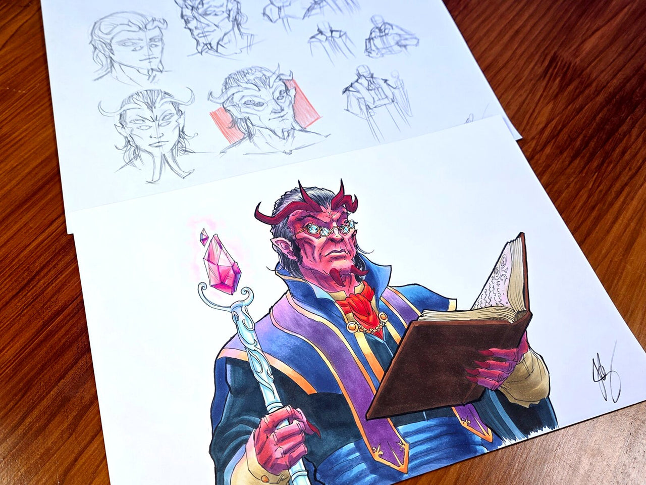 "Fan D&D Character 1" — Original 2D Artwork by Jazza