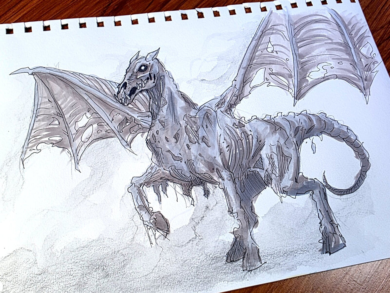 "Thestral From Description" — Original 2D Artwork by Jazza