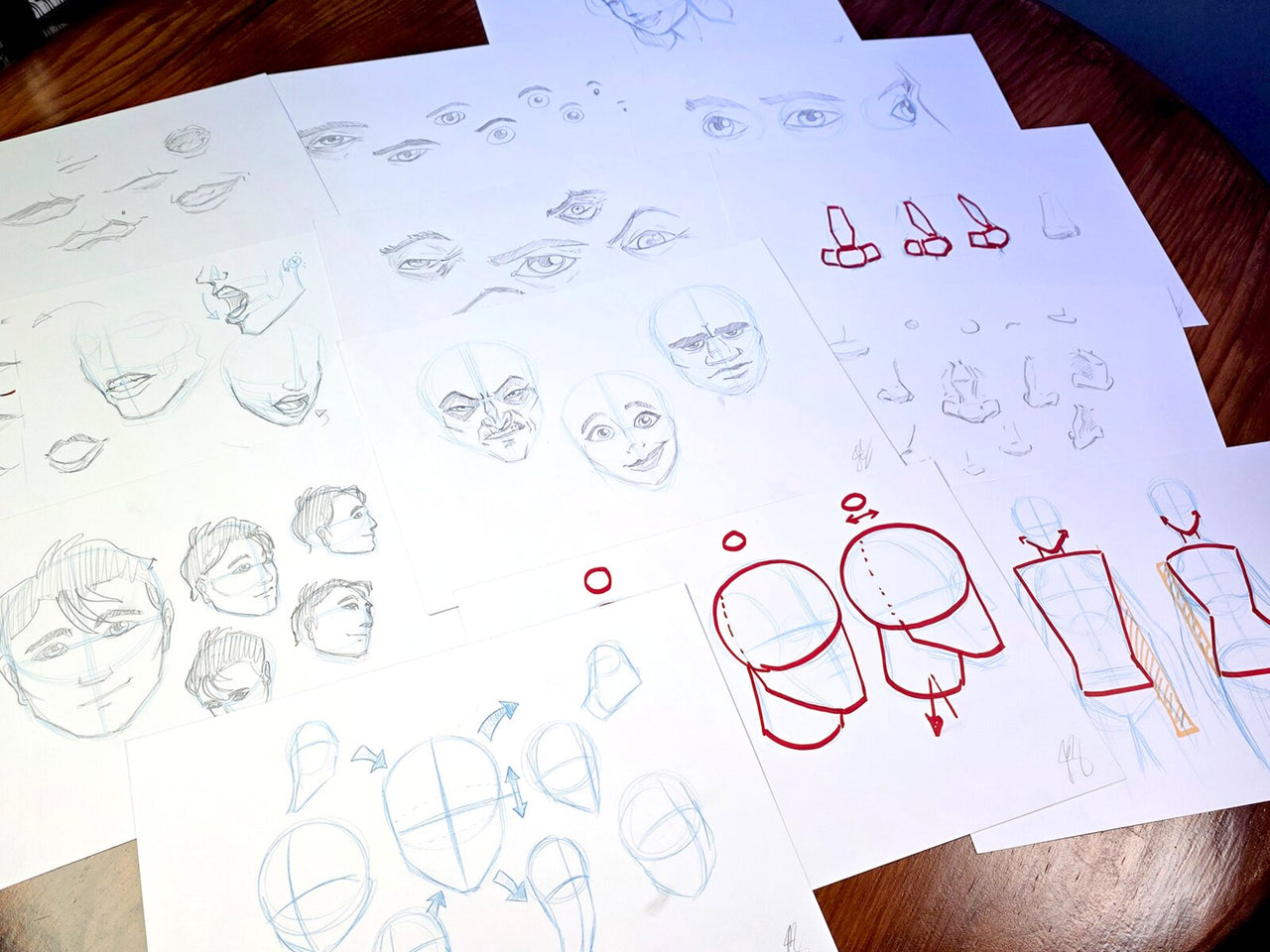 "Character Design Sketches" — Original 2D Artwork by Jazza