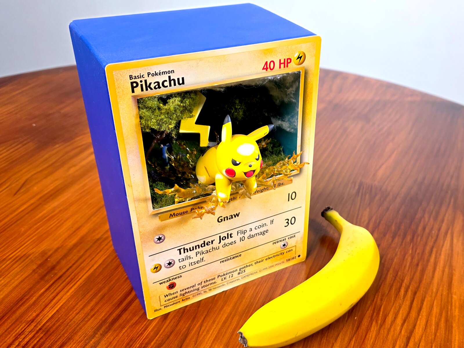 3D Pikachu Card
