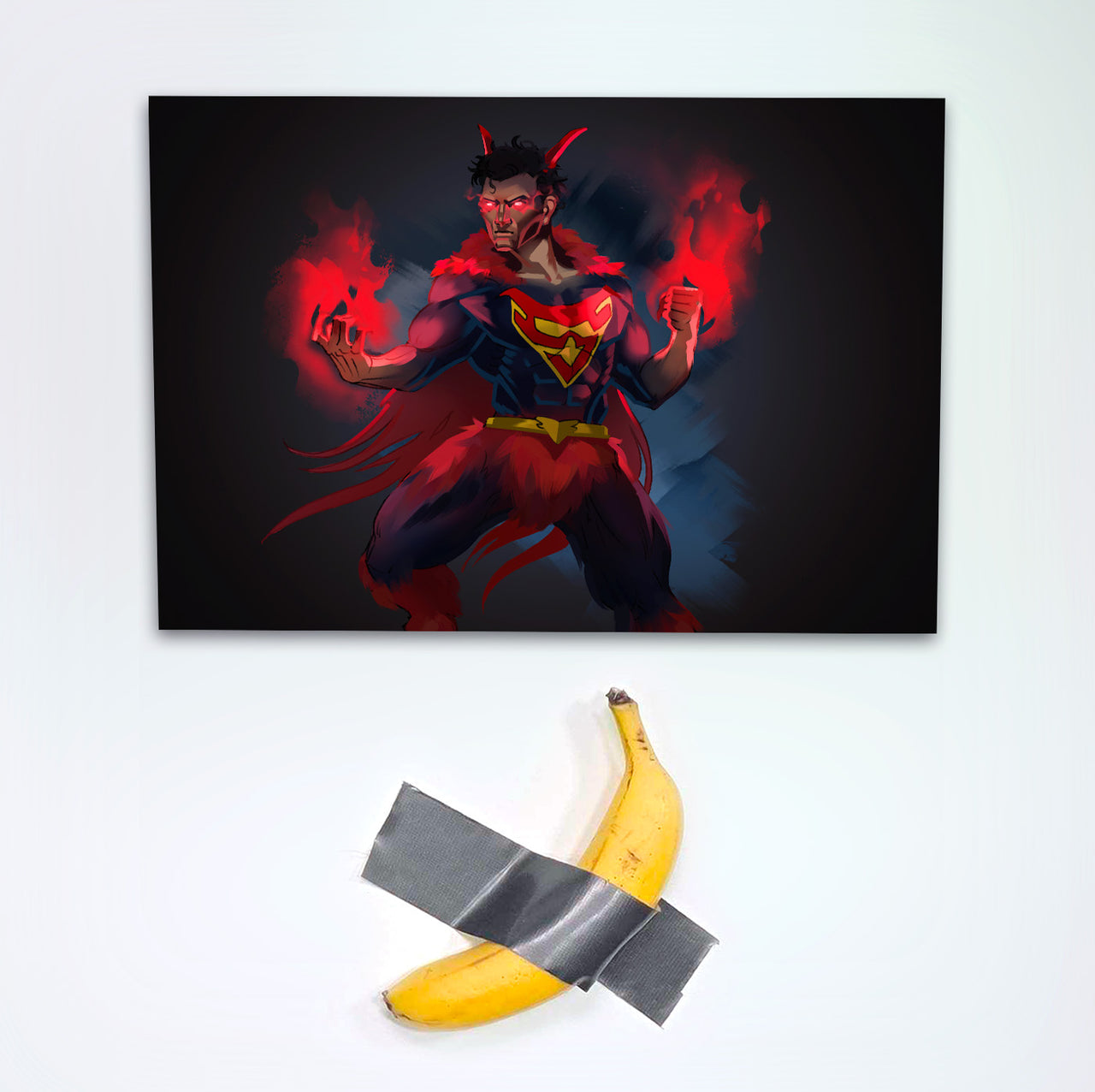 "D&D Warlock Super Man" Signed Poster/Print