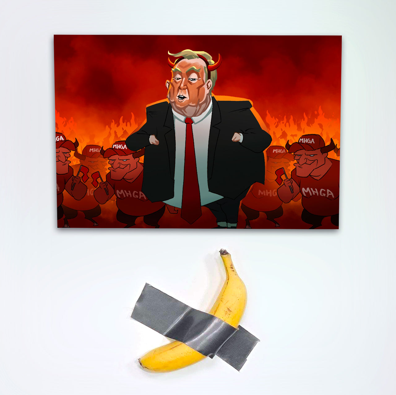 "Corrupt Billionaire Trump" Signed Poster/Print