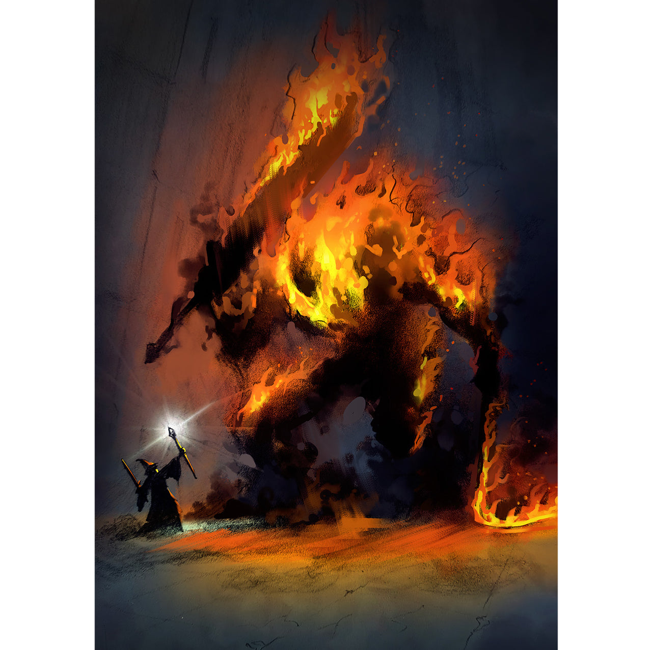 "Fire Demon" Signed Poster/Print