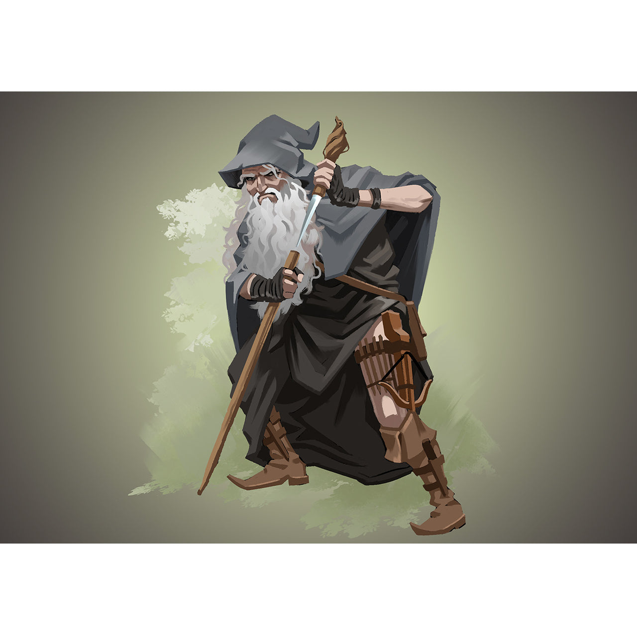 "D&D Rogue Gandalf" Signed Poster/Print