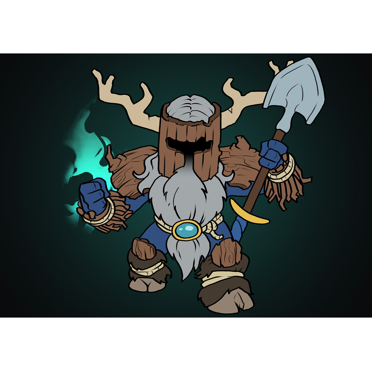 "D&D Shovel Druid-Sorcerer" Signed Poster/Print