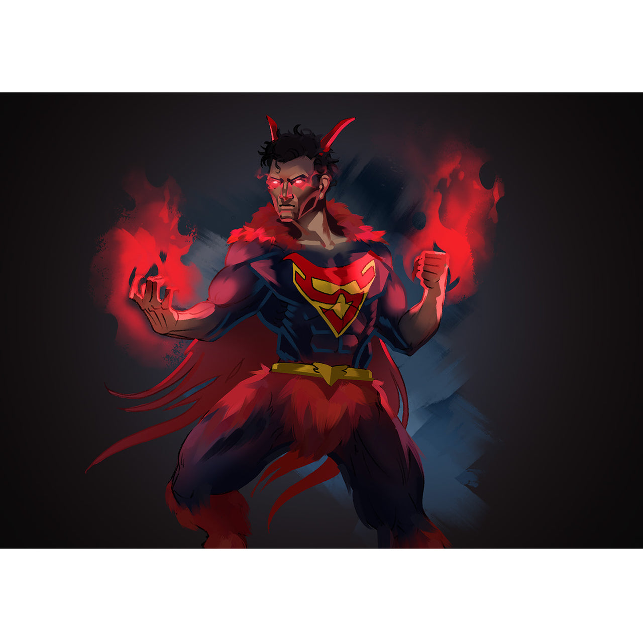 "D&D Warlock Super Man" Signed Poster/Print