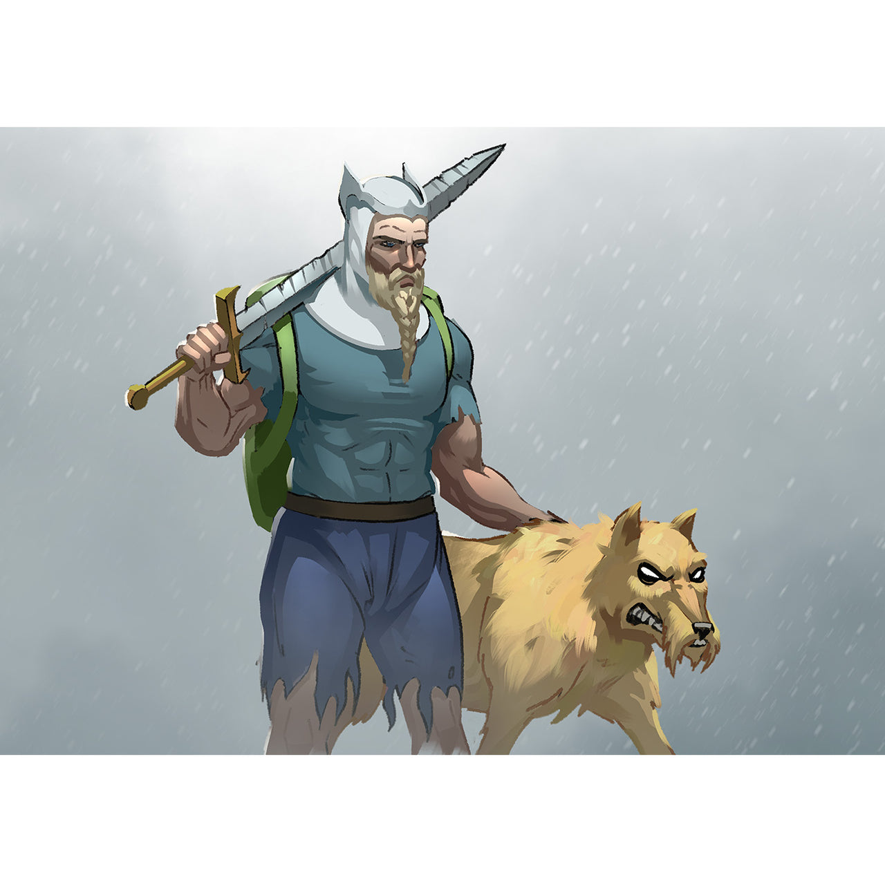 "Style Swap: Viking Adventure Time" Signed Poster/Print