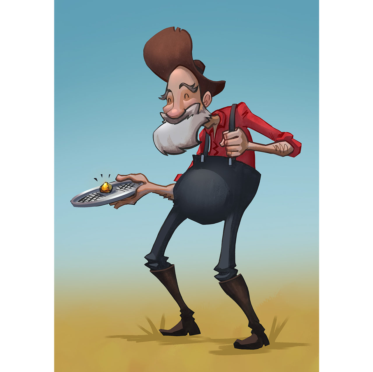 "Character Design Masterclass Prospector" Signed Poster/Print