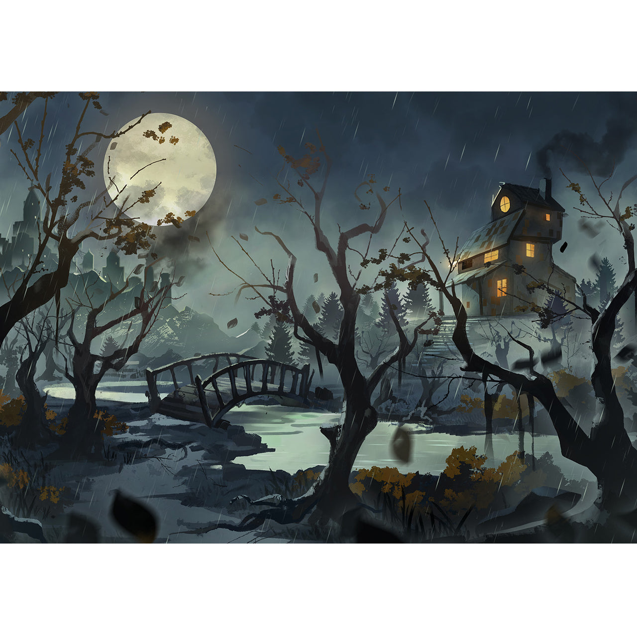 "Haunted Landscape" Signed Poster/Print
