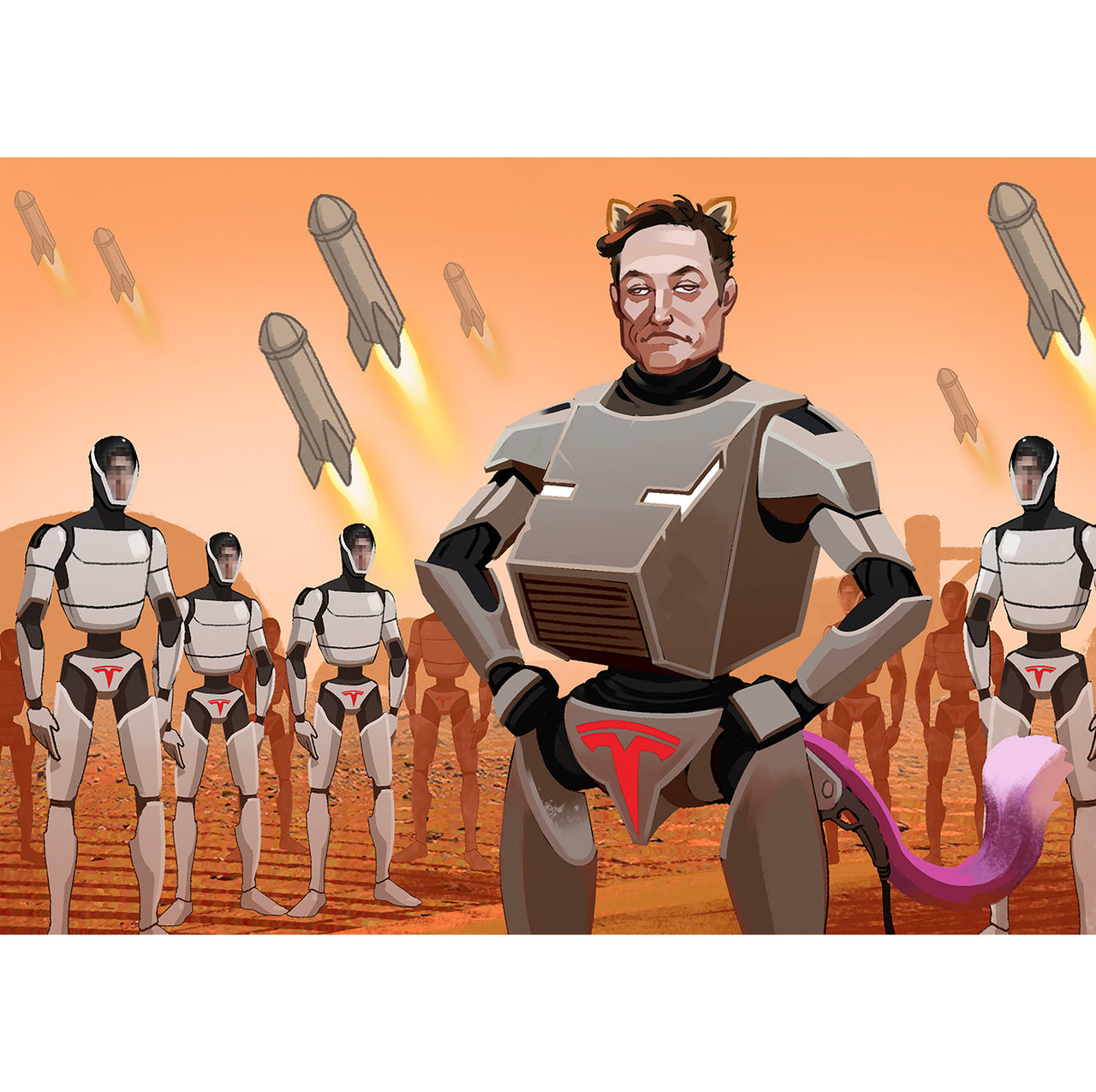 "Corrupt Billionaire Musk" Signed Poster/Print