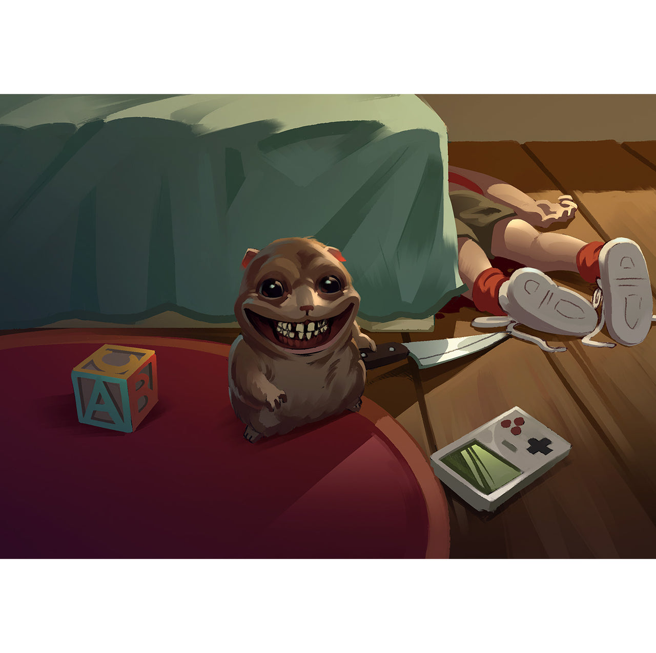 "Creepypasta: Mr Widemouth" Signed Poster/Print