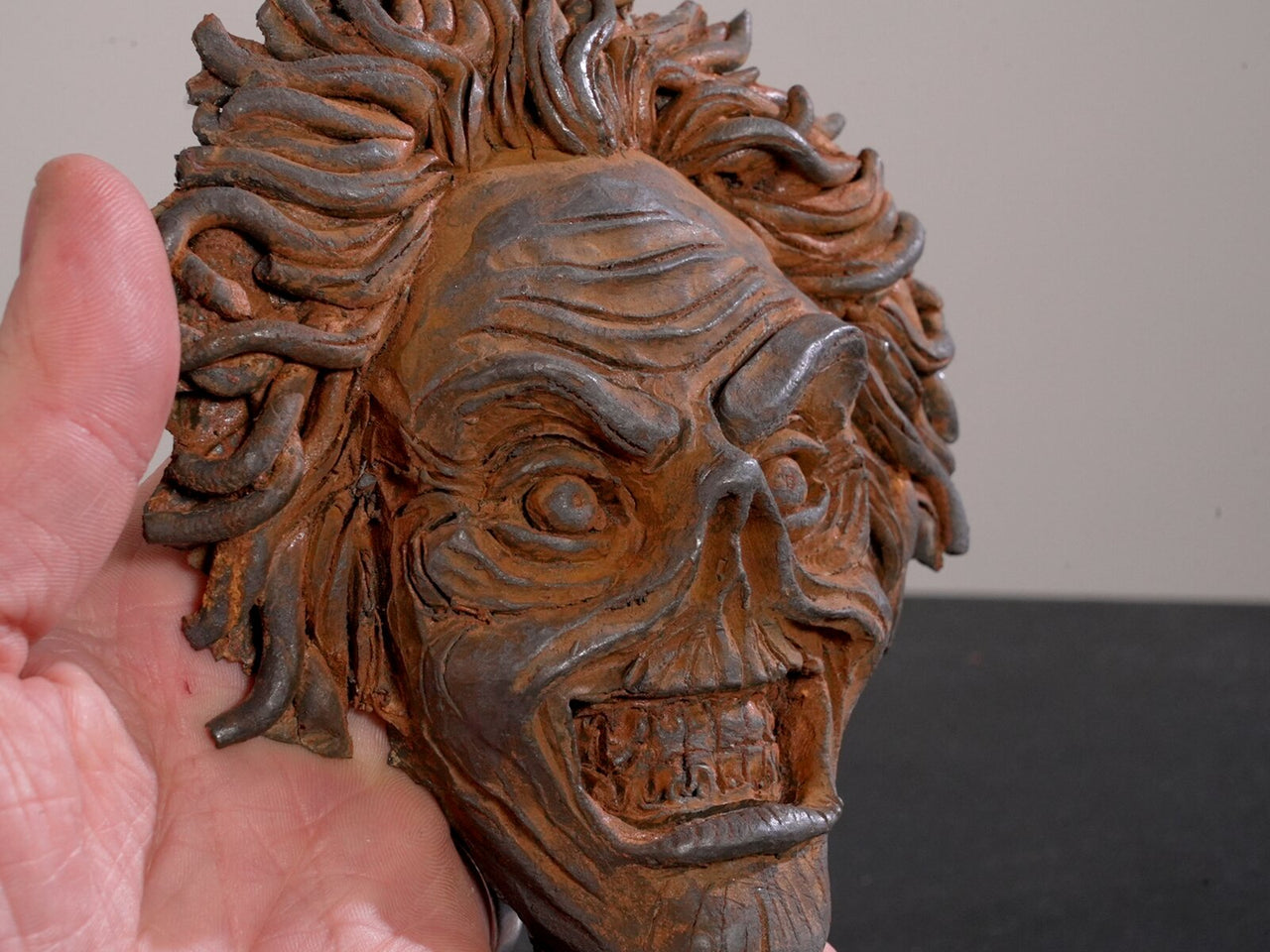 "Iron Maiden Medallion" — Original Sculpture by Jazza
