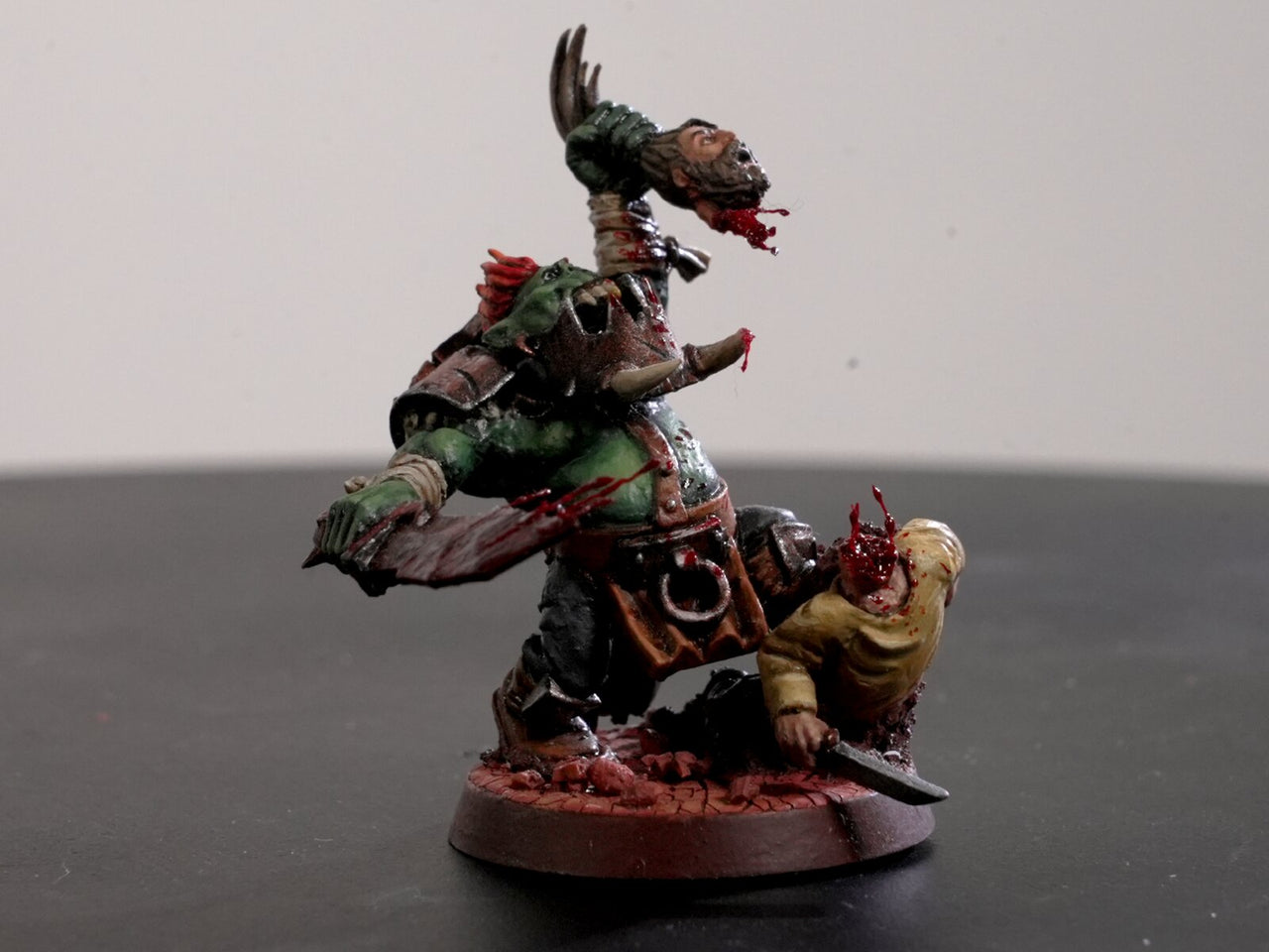 "Ork Knife Fight" — Original Miniature by Jazza
