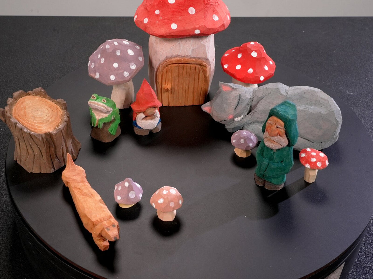 "Whittling Fantasy Forest" — Original Sculpture by Jazza