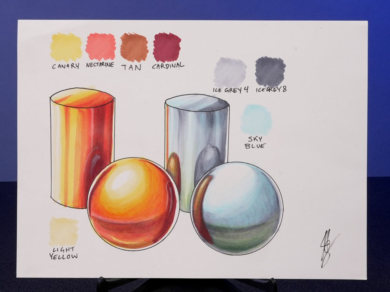 "Metallic Marker Example" — Original 2D Artwork by Jazza