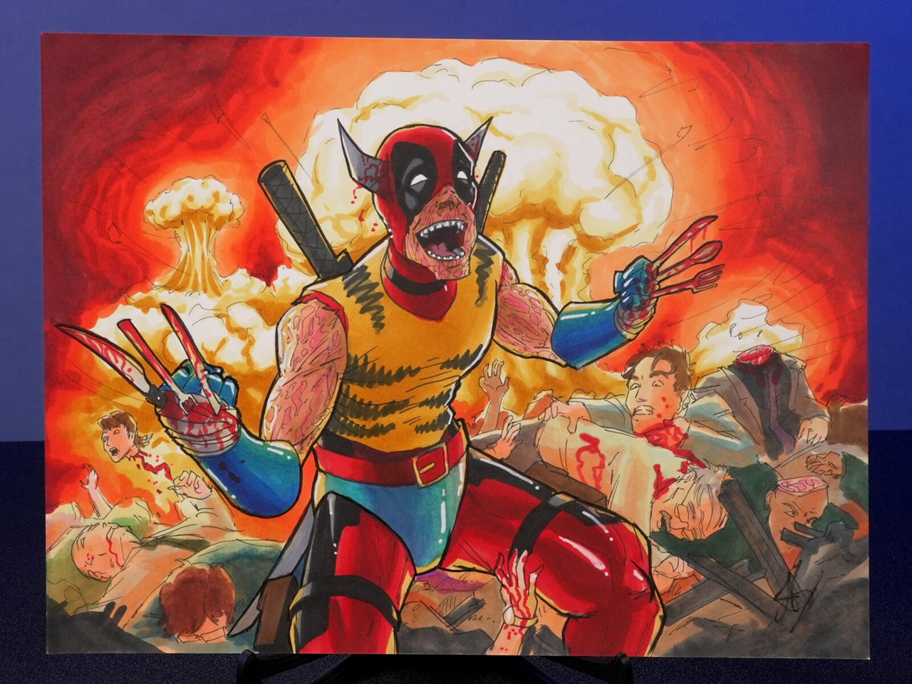"Deadpool Wolvering Mashup" — Original 2D Artwork by Jazza