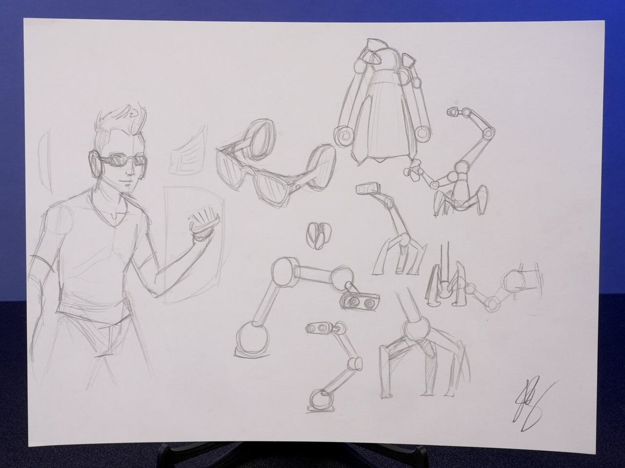 "Future Sketches" — Original 2D Artwork by Jazza