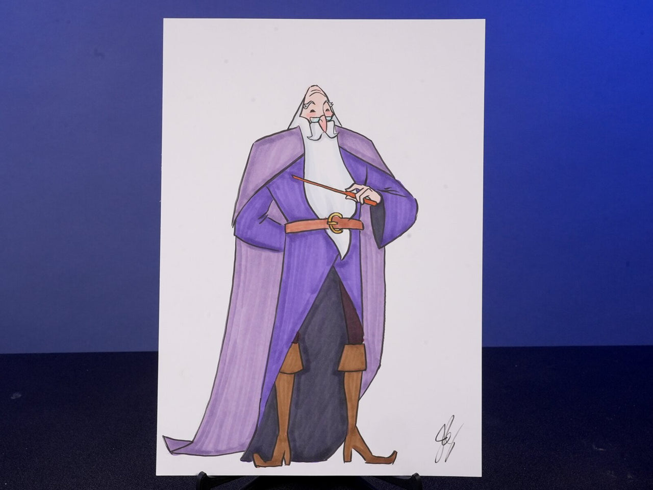 "HP Cartoons From Description - Dumbledore" — Original 2D Artwork by Jazza