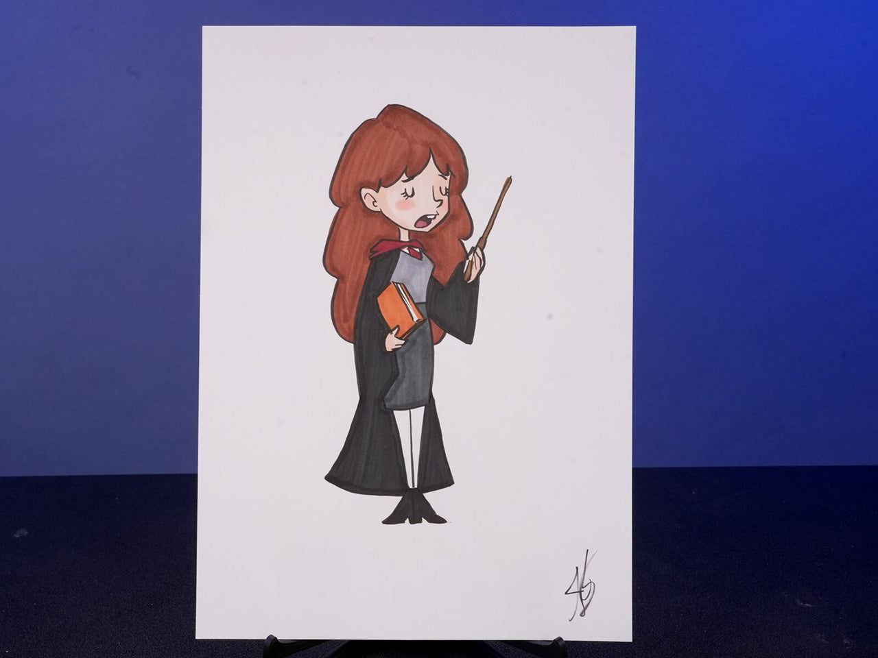 "HP Cartoons From Description - Hermione" — Original 2D Artwork by Jazza