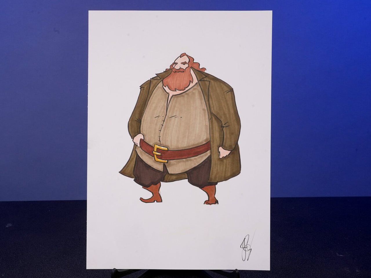 "HP Cartoons From Description - Hagrid" — Original 2D Artwork by Jazza