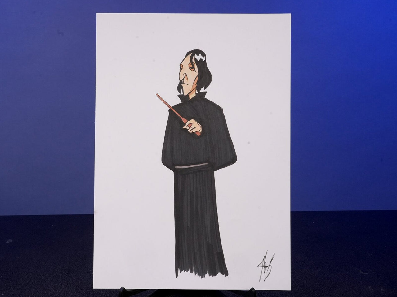 "HP Cartoons From Description - Snape" — Original 2D Artwork by Jazza