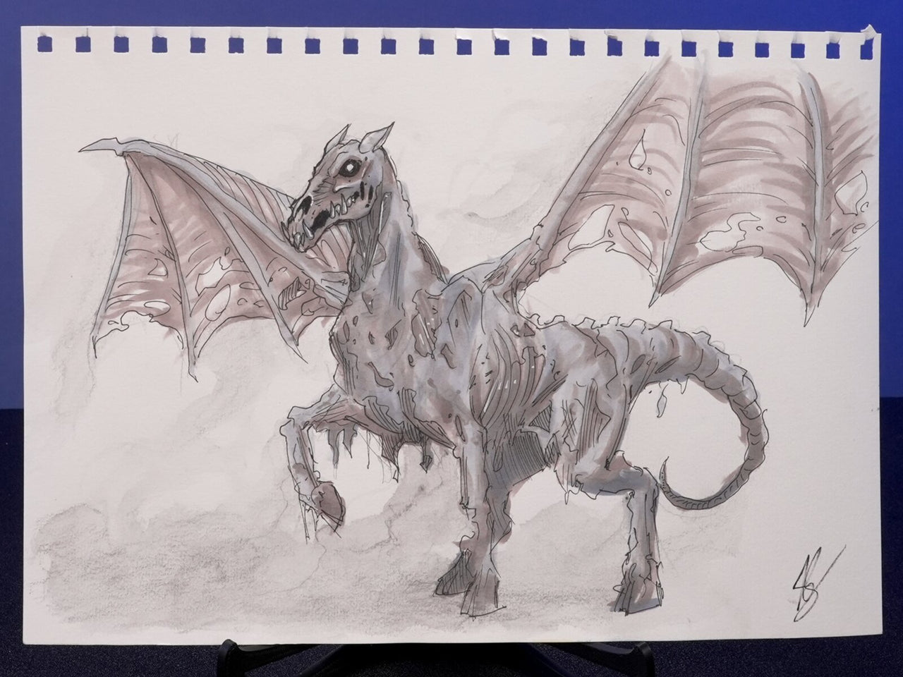 "Thestral From Description" — Original 2D Artwork by Jazza