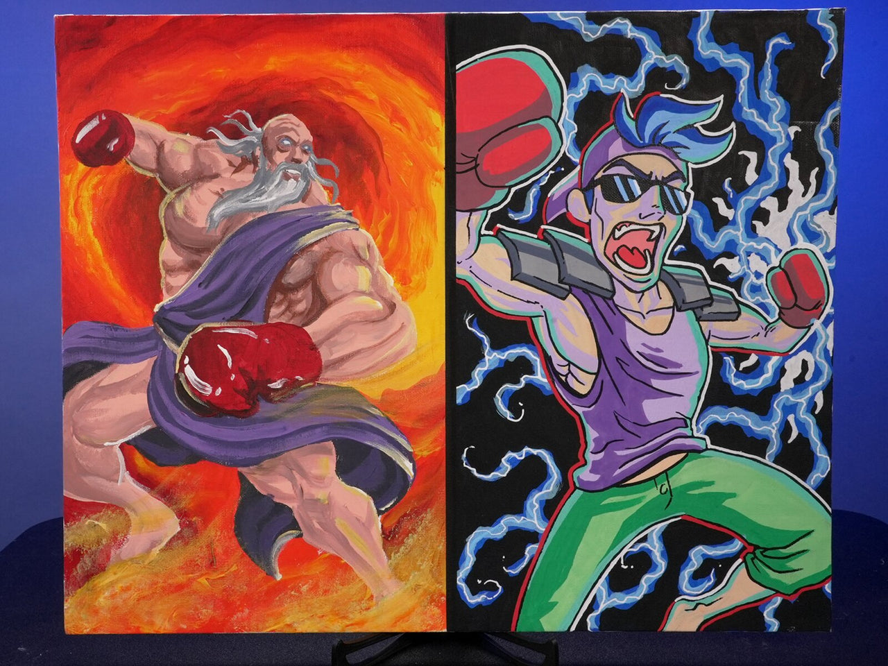 "Paint Brush Vs Paint Pen" — Original 2D Artwork by Jazza