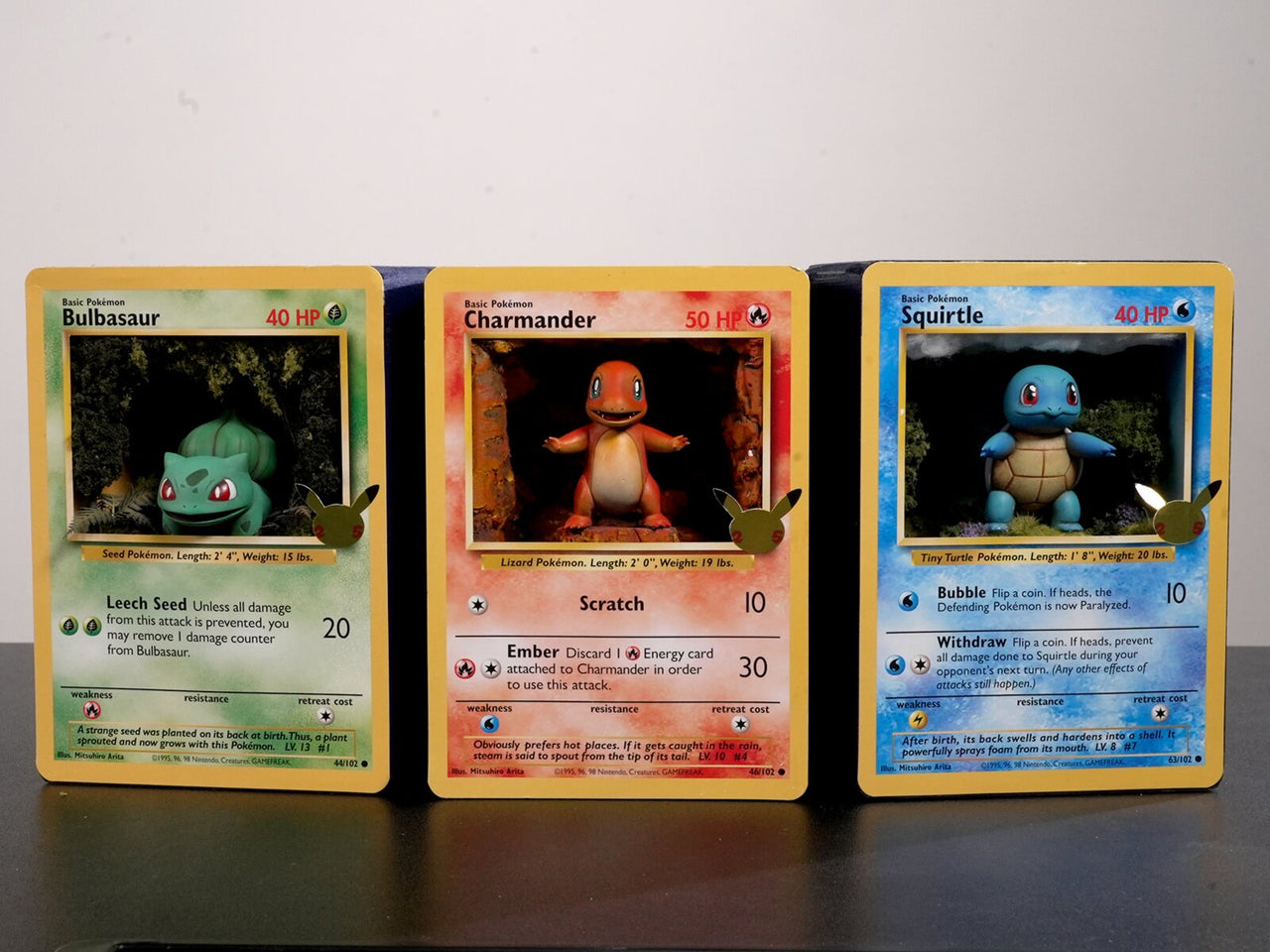 "3D Pokemon Starters" — Original Miniature by Jazza