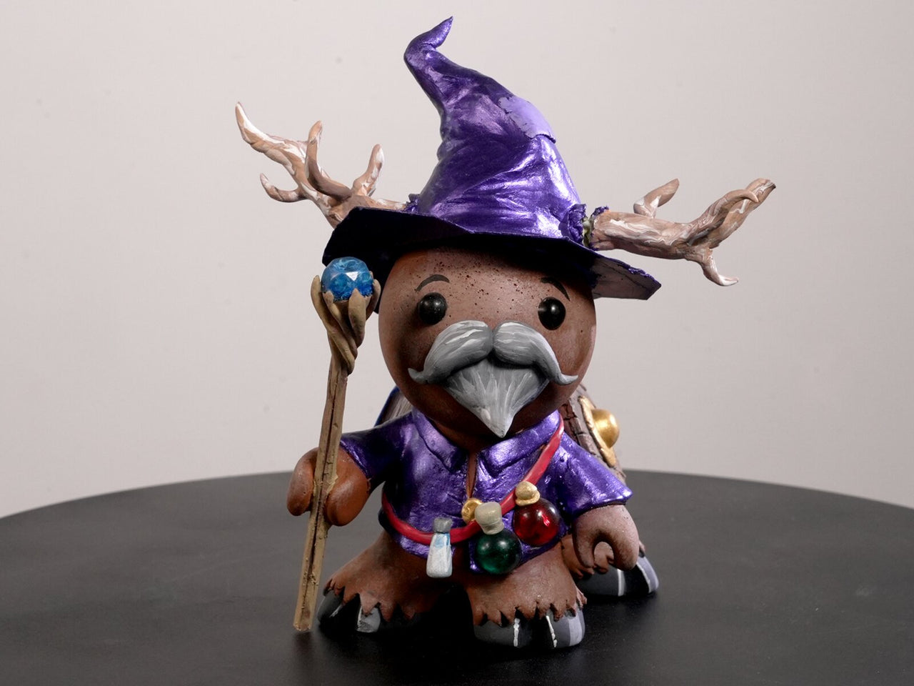 "Chibi Centaur Wizard" — Original Sculpture by Jazza