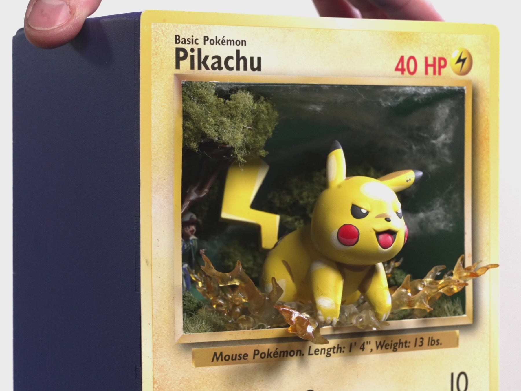 3D Pikachu Card