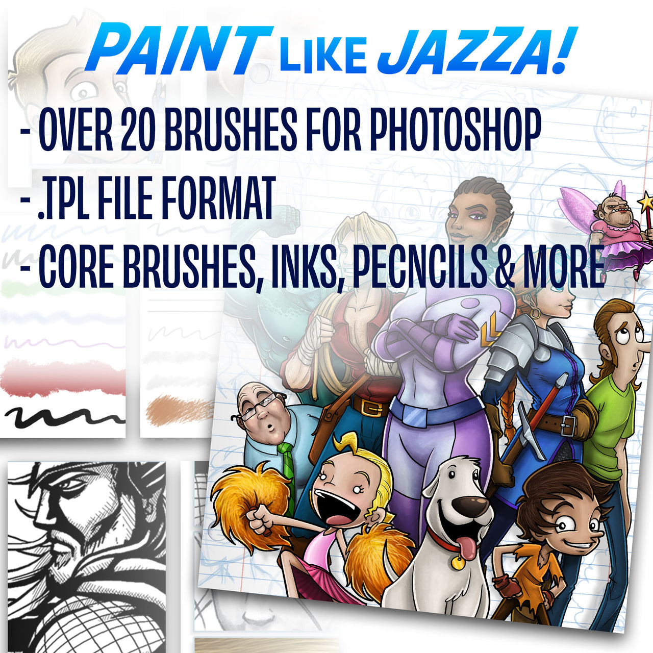 Jazza's Signature Brushes